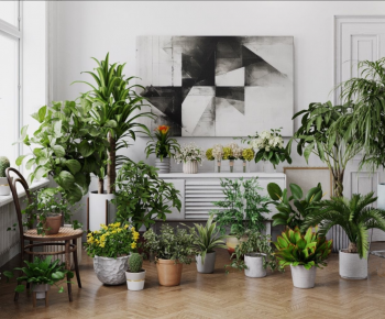 Modern Potted Green Plant-ID:139019552