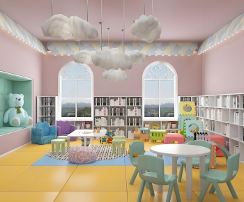 Modern Children's Reading Room-ID:661189088