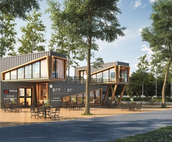 Modern Appearance Of Commercial Building-ID:137805947