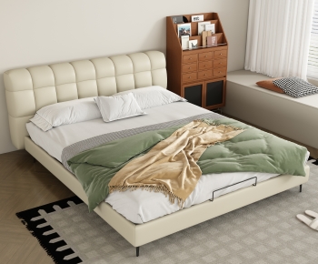 Modern Double Bed-ID:591981891