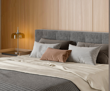 Modern Double Bed-ID:771749081