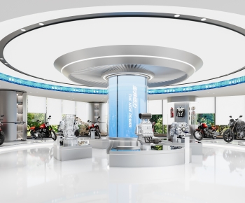 Modern Exhibition Hall-ID:684993982