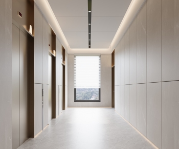 Modern Office Elevator Hall-ID:537569548