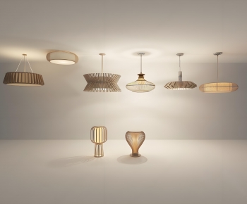 Wabi-sabi Style Table Lamp-ID:740502123