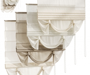 New Chinese Style Roman Curtain-ID:656270985