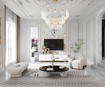 French Style A Living Room-ID:180798055