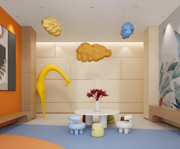 Modern Children's Room Activity Room-ID:580790043