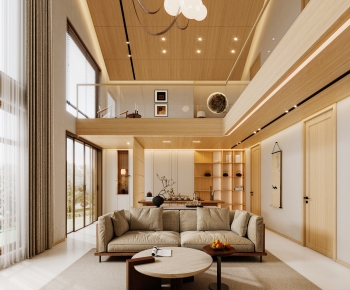 New Chinese Style A Living Room-ID:286952029