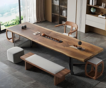 New Chinese Style Tea Tables And Chairs-ID:746936083