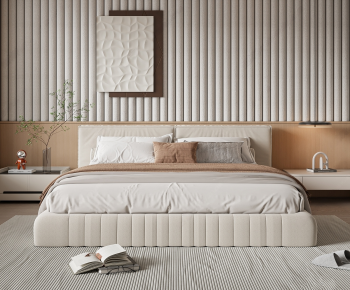 Modern Double Bed-ID:372608906