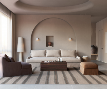 Wabi-sabi Style A Living Room-ID:393109379