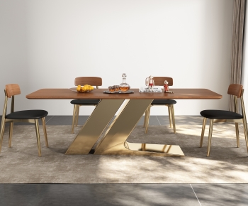 Modern Dining Table And Chairs-ID:123240951