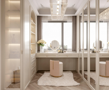 French Style Clothes Storage Area-ID:146574026