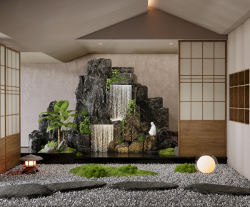 Japanese Style Rockery Waterscape-ID:457716941