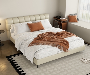 Modern Double Bed-ID:551971915
