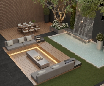 Modern Courtyard/landscape-ID:342521915