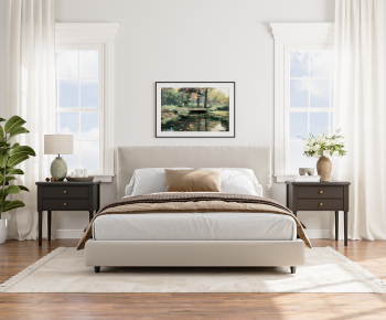 American Style Double Bed-ID:948723081