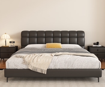 Modern Double Bed-ID:417900142