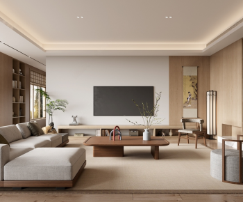 New Chinese Style A Living Room-ID:427252059