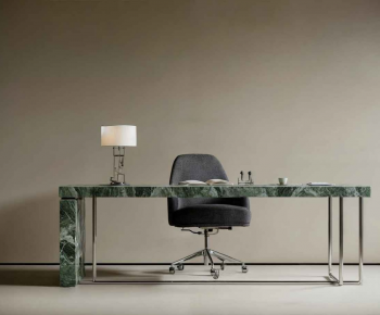 Modern Computer Desk And Chair-ID:612561944