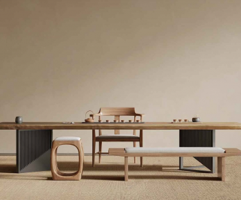 New Chinese Style Tea Tables And Chairs-ID:317780027