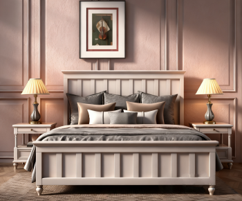 American Style Double Bed-ID:292893891
