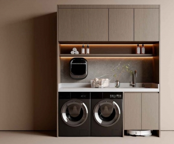 Modern Laundry Cabinet-ID:122407913