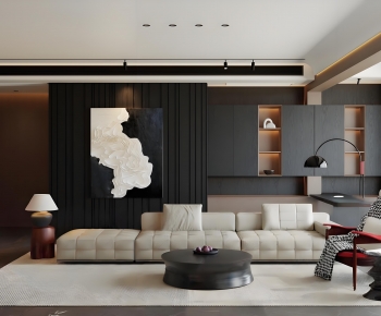 Modern A Living Room-ID:651765117