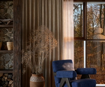 Wabi-sabi Style A Living Room-ID:916790012