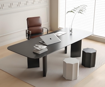 Modern Office Desk And Chair-ID:278554927