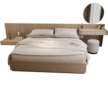 Modern Double Bed-ID:759788048