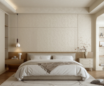 Wabi-sabi Style Bedroom-ID:526714092