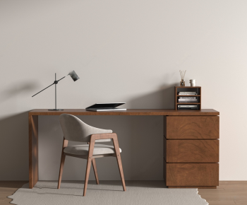 Modern Computer Desk And Chair-ID:291104082
