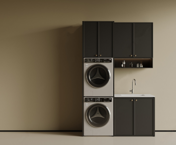 Modern Laundry Cabinet-ID:673119079