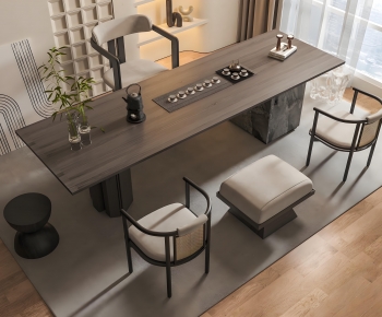 New Chinese Style Tea Tables And Chairs-ID:813967946