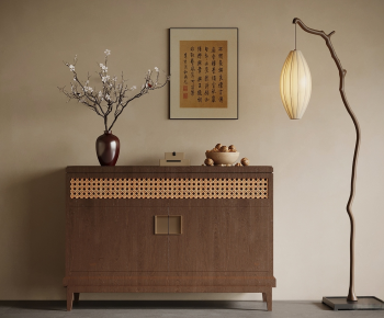 New Chinese Style Entrance Cabinet-ID:911231078