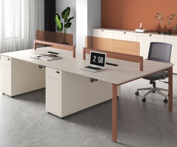 Modern Office Desk And Chair-ID:709014896