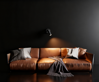 Modern Three-seat Sofa-ID:215840384