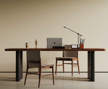 Modern Computer Desk And Chair-ID:671143059