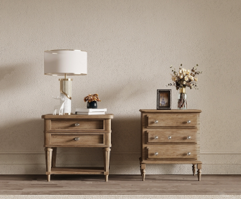 French Style Bedside Cupboard-ID:475311043