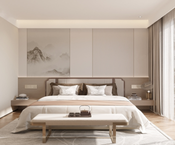 New Chinese Style Bedroom-ID:172350886