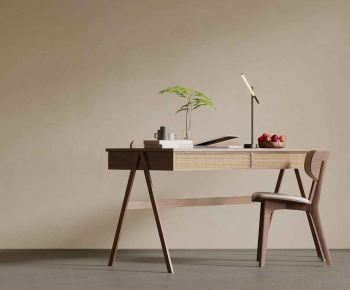 Modern Computer Desk And Chair-ID:532707939