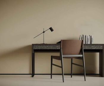 Modern Computer Desk And Chair-ID:572074894