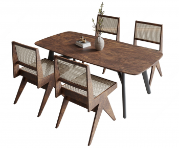 Wabi-sabi Style Dining Table And Chairs-ID:216936111