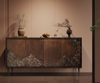 New Chinese Style Entrance Cabinet-ID:321729299