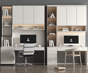 Modern Computer Desk And Chair-ID:699318892