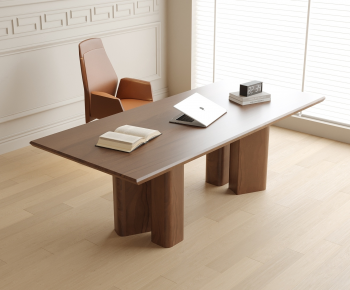 Modern Computer Desk And Chair-ID:545628079