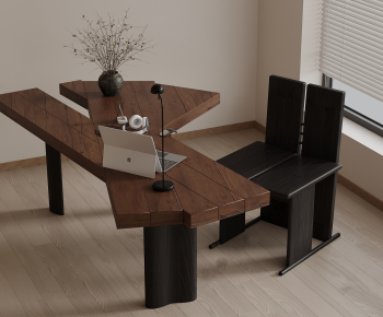 Modern Computer Desk And Chair-ID:140261897