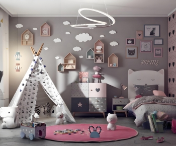 Modern Girl's Room Daughter's Room-ID:382460125