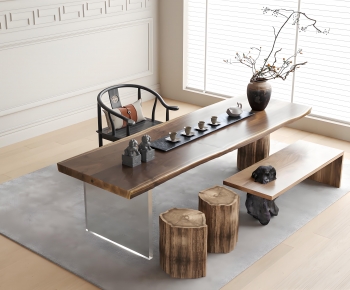 New Chinese Style Tea Tables And Chairs-ID:609277966